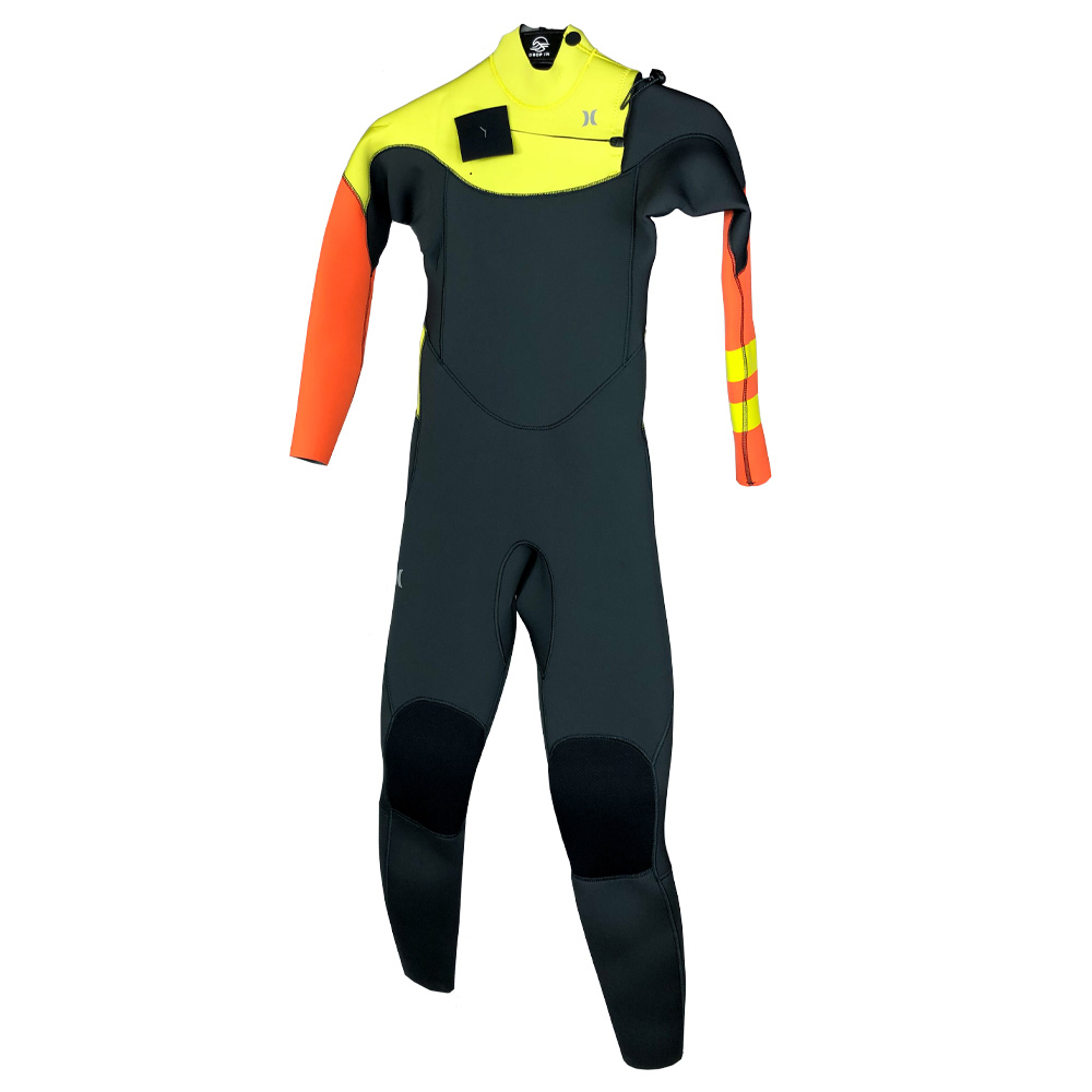 Hurley - Advantage Kids 5/3mm Chest Zip - Yellow/Orange/Black