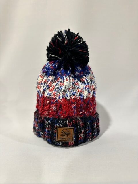 Drop In - Gorro Pompon Multi - Blk/Red/Wht/Bl